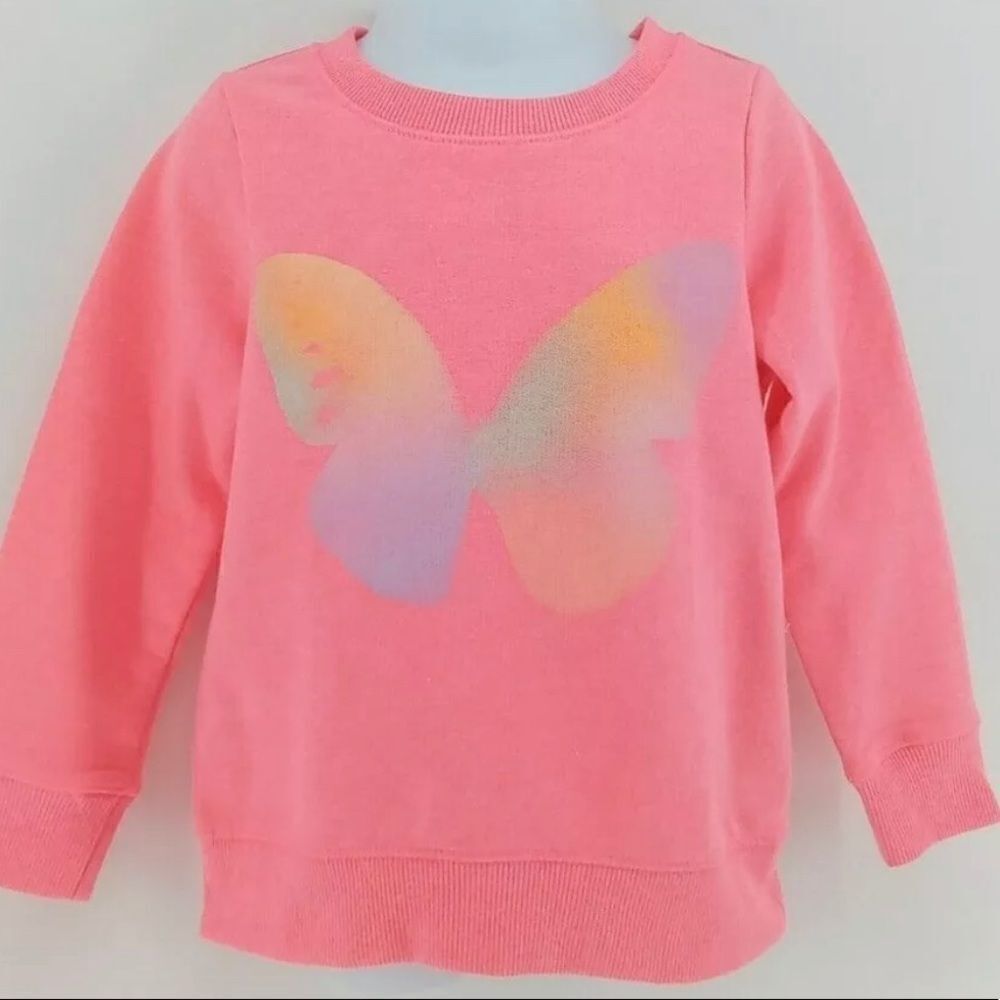 3For$20 Toddler Girls French Terry Pullover Sweatshirt  Cat & Jack 12M Pink